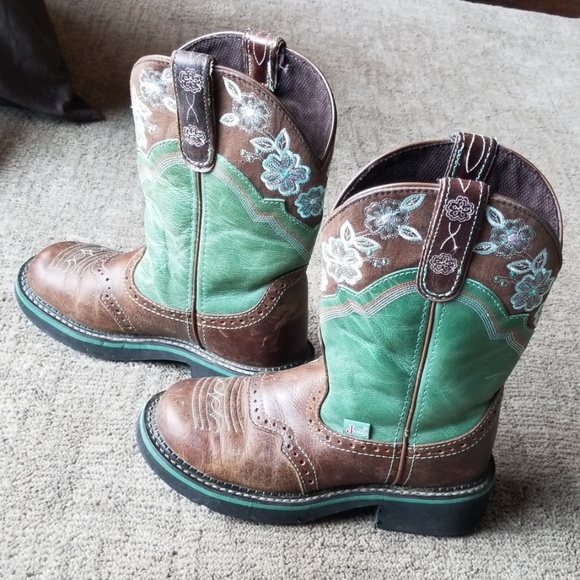 justin gypsy boots round toe